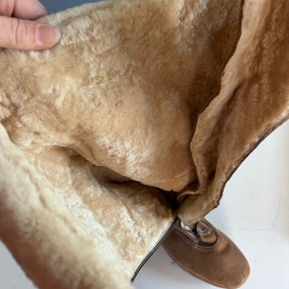 Cole Haan boots women's size 9 over the knee sherpa shearling sheepskin tall - Picture 12 of 16